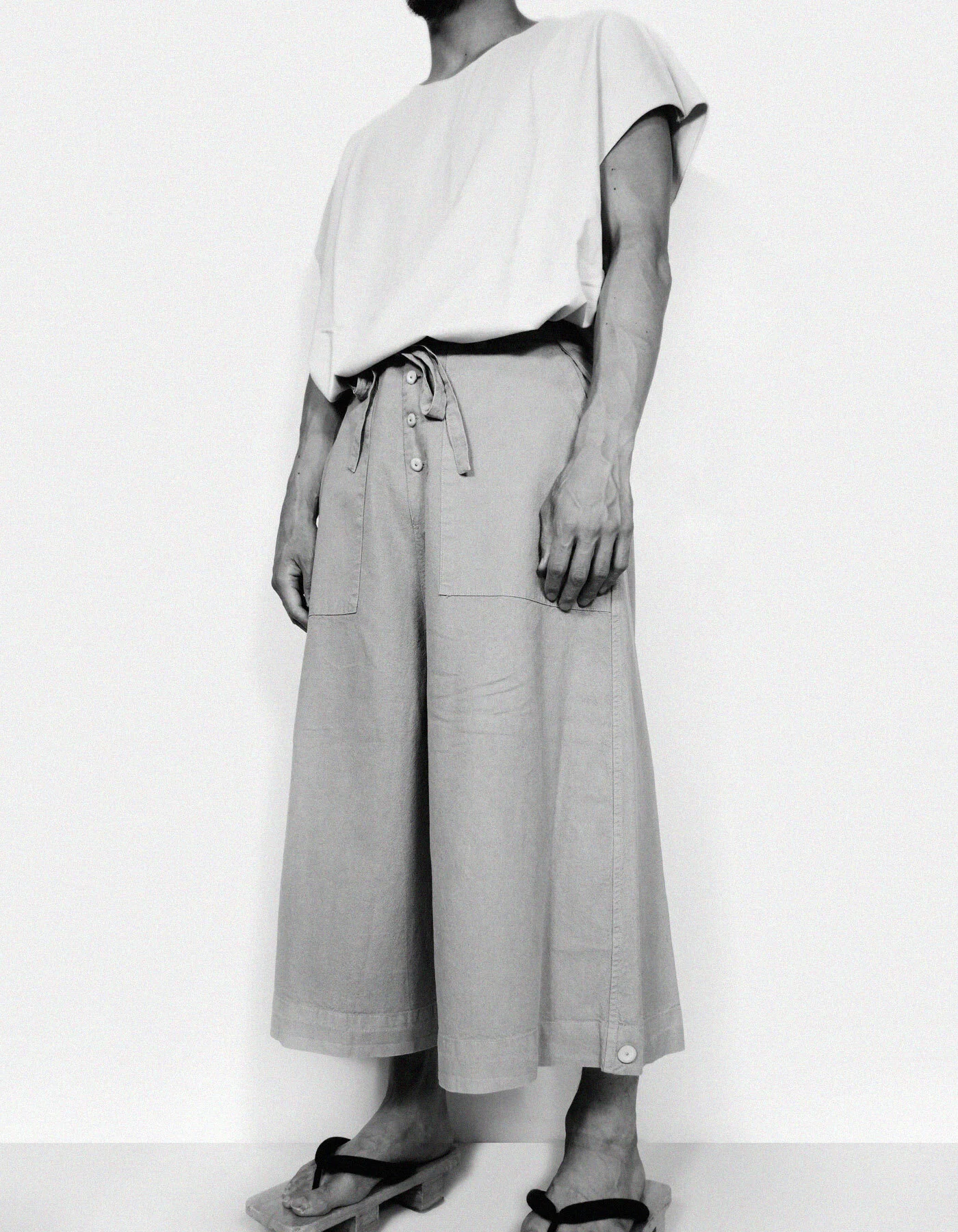 RIKU PANTS - LN - BLACK | Prospective Flow | Japanese Fashion for